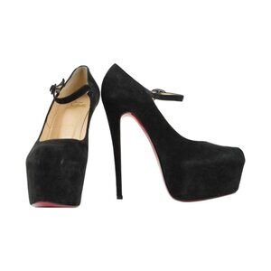 Christian Louboutin Black Suede Lady Daf 160